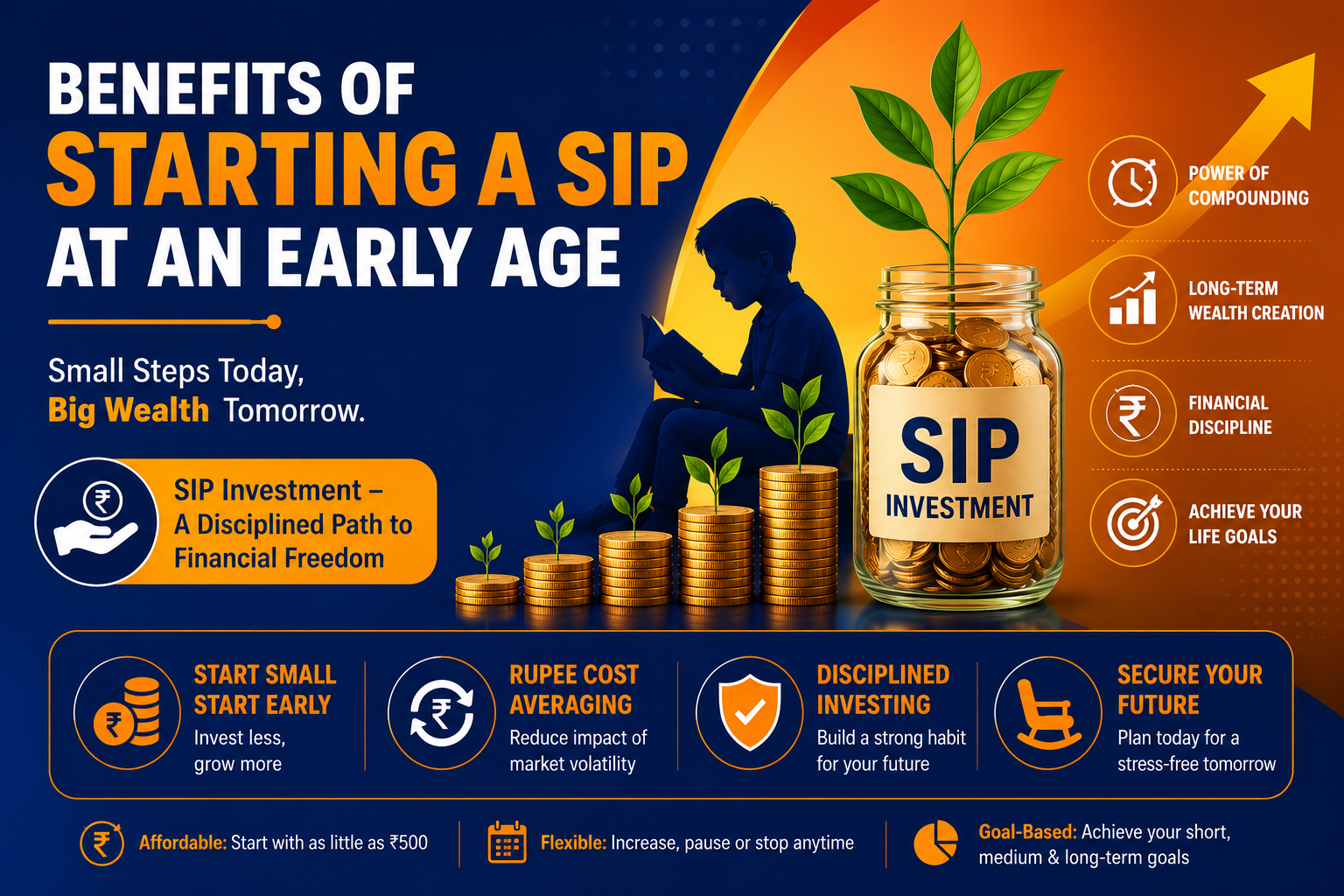 Benefits of Starting a SIP at an Early Age for Long-Term Wealth Creation